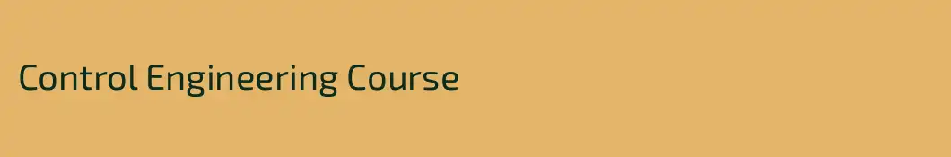 Control Engineering Course